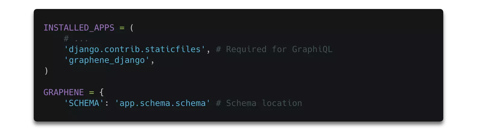 python settings